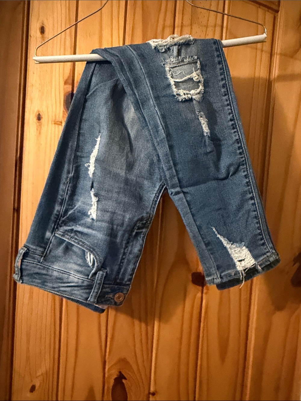 SO Light Blue High-Rise Ankle Skinny Jeans